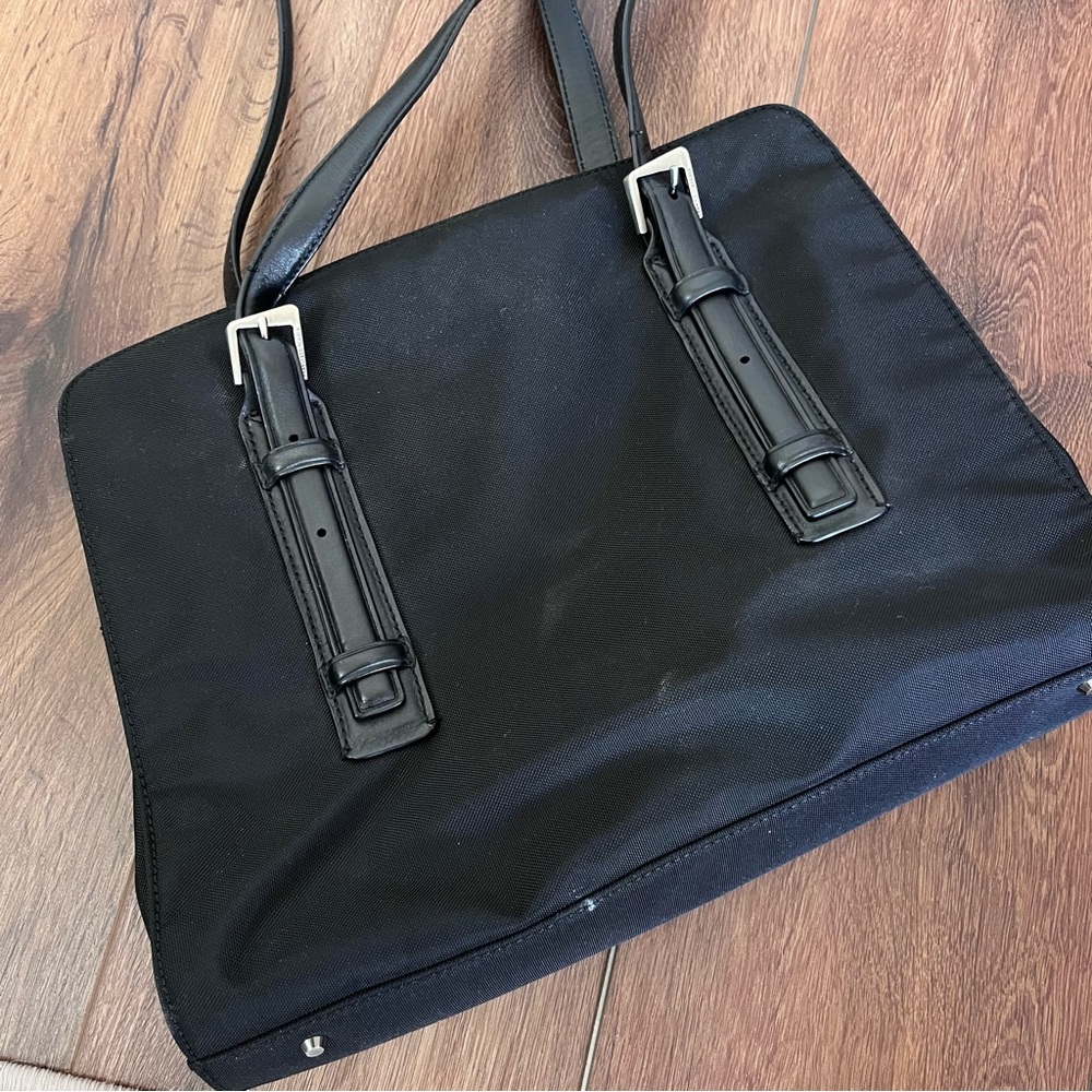 Francesco Biasia black nylon lap top work bag - Picture 4 of 14